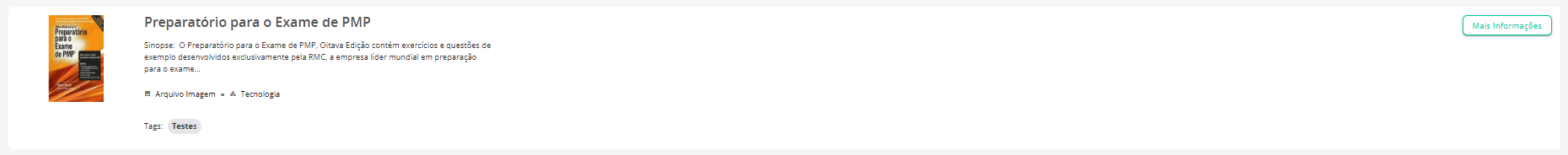 Imagem de exemplo de card de biblioteca contendo o termo na tag