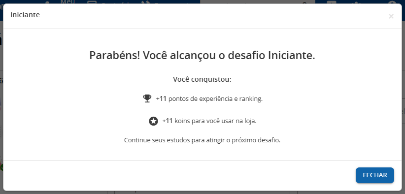 Exemplo de celebração padrão