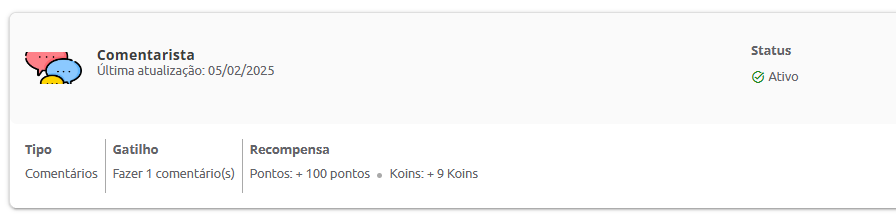 Desafio atrelado a celebração
