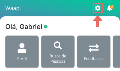 Tela inicial do aplicativo Colaborador