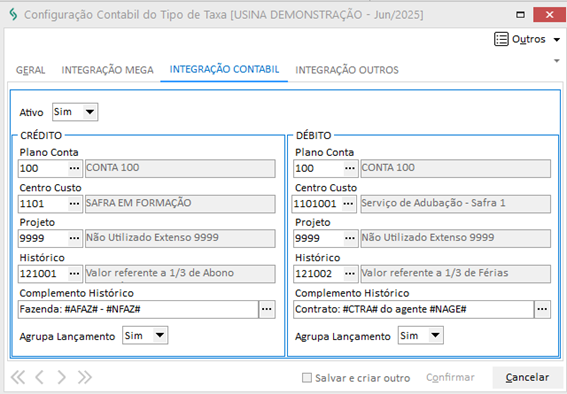 integração contábil