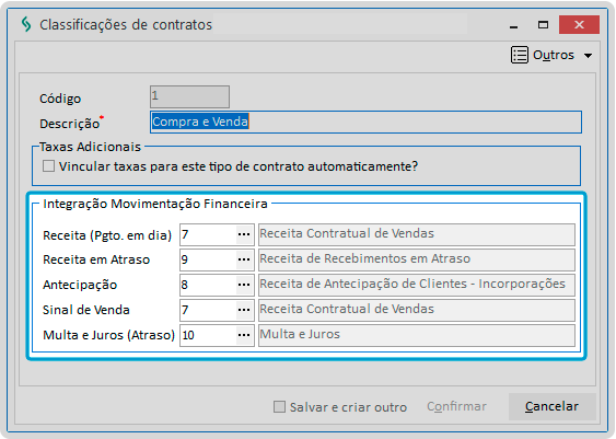 Classificações de contratos