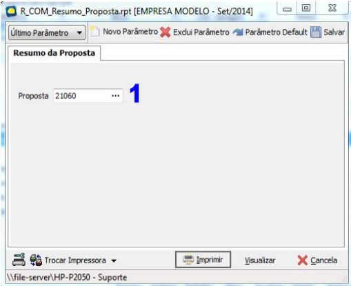  Parâmetro Resumo da Proposta 