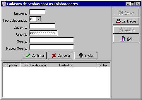 Pantalla de registro de contraseña