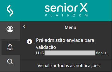 Nueva notificación previa a la admisión enviada para su validación Nueva notificación previa a la admisión enviada para su validación