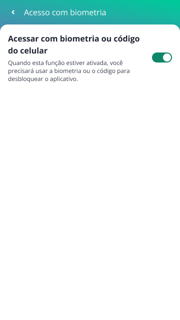 Configurar el acceso con biometría en Waapi