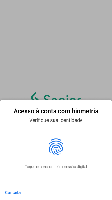 Pantalla de inicio de sesión biométrica de Waapi Pantalla de inicio de sesión biométrica de Waapi