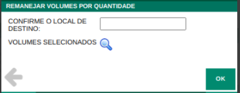 ejemplo de reubicación de volúmenes por cantidad