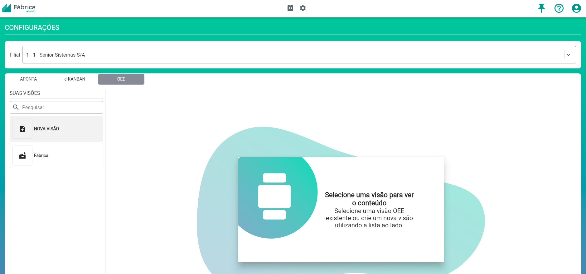 Configuração OEE