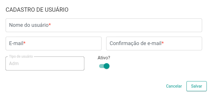 Cadastro de Usuário