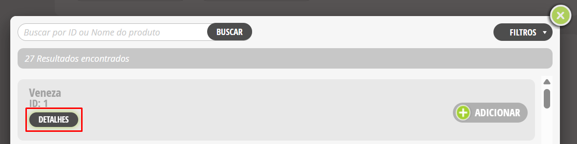 Botão detalhes produto