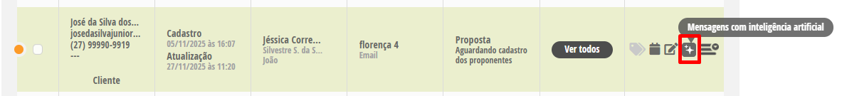 Mensagem inteligência artificial