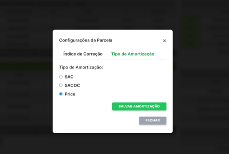 Tipo de Amortização