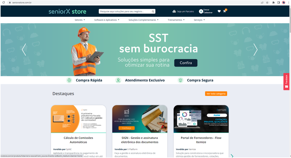 Acesso ao Senior X