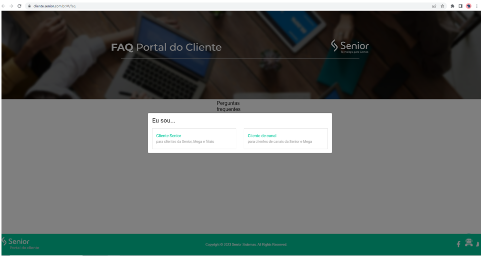 Acesso ao FAQ