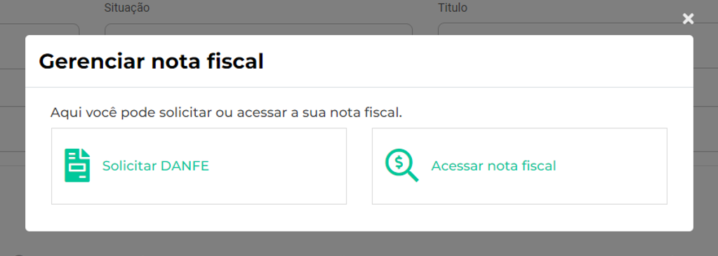 Acesso à nota fiscal