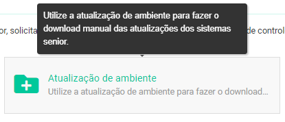 Atualização de ambiente