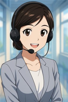 Imagem da Sara (assistente de Inteligência Artificial da Senior) gerada com IA generativa