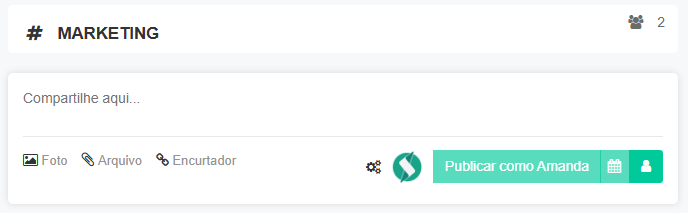 Social - Campo de publicação