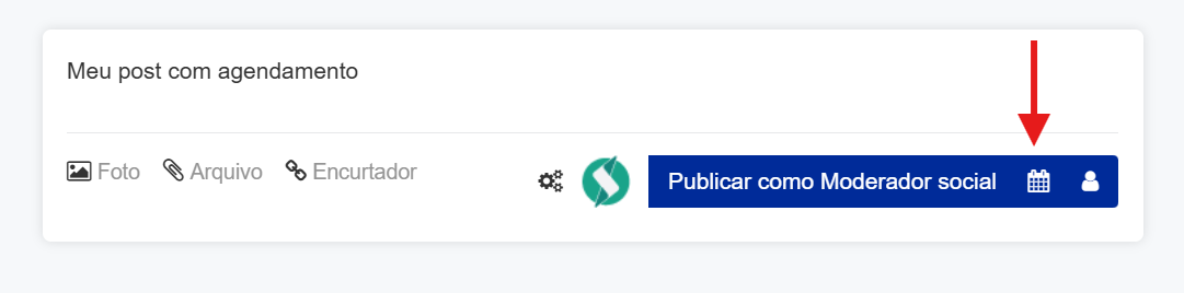 Social - Agendamento da publicação