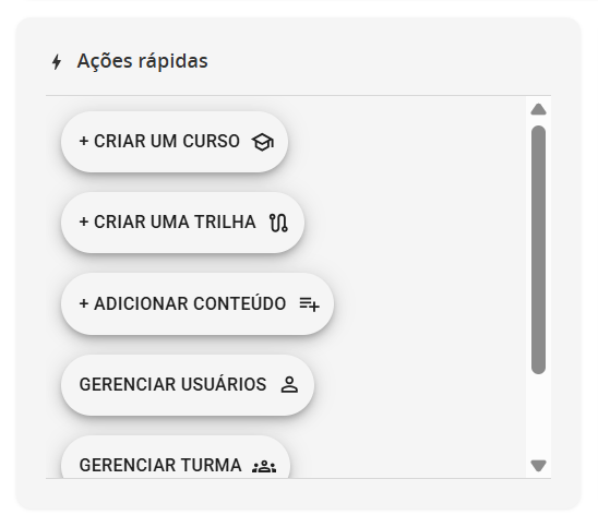 Ações Rápidas