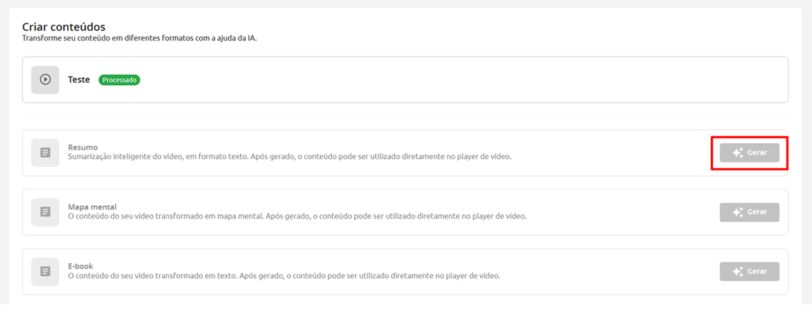 Gerar Resumo