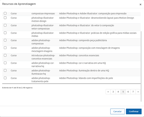 Recursos de Aprendizagem