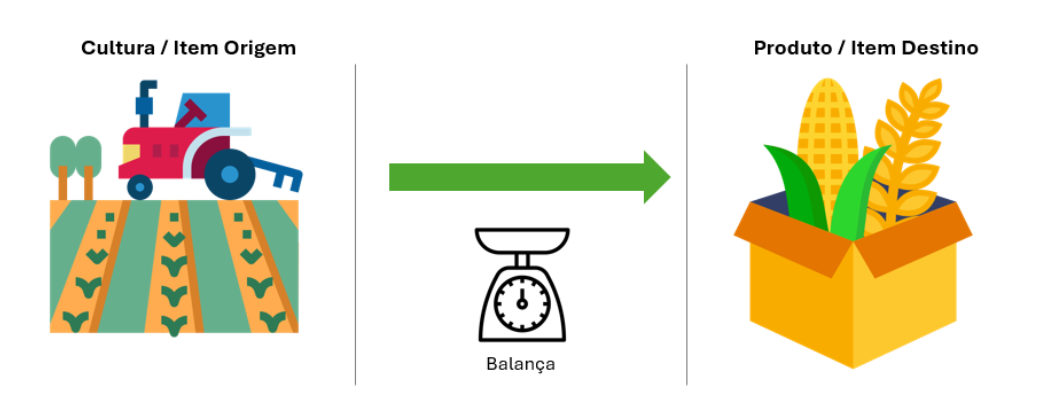 Cultura/Item Origem e Produto/Item Destino